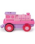 Детска играчка локомотив Bigjigs - с батерии, розов