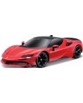 Детска играчка Maisto Motosounds - Кола Ferrari SF90 Stradale 1:24, червена