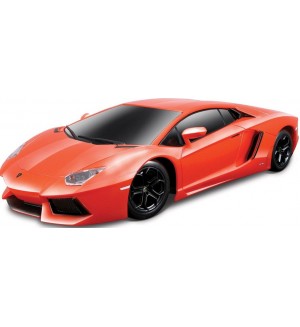 Детска играчка Maisto Motosounds - Кола Lamborghini Aventador Coupe, 1:24, червена