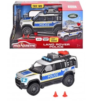 Детска играчка Majorette - Полицейски джип Land Rover