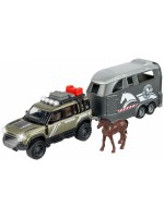 Детска играчка Majorette - Превозвач на коне Land Rover