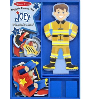 Детска играчка Melissa and Doug - Магнитна кукла за обличане Били-Джоуи