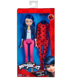 Детска играчка Miraculous - Калинката и Котарака, XL фигура с костюм