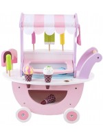 Детска играчка Moni Toys - Дървена количка за сладолед