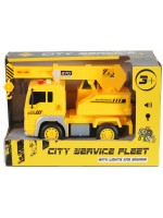 Детска играчка Moni Toys - Камион с кран със звук и светлини, 1:20