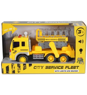 Детска играчка Moni Toys - Камион с вишка, 1:16