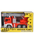 Детска играчка Moni Toys - Пожарен камион с кран, 1:12