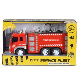Детска играчка Moni Toys - Пожарен камион с помпа, 1:16