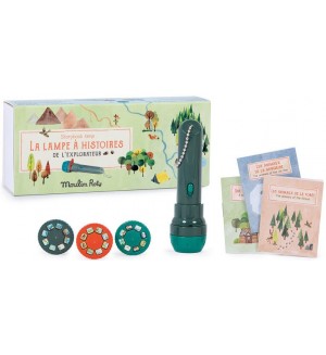 Детска играчка Moulin Roty - Приказно фенерче с книжки