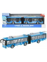 Детска играчка Ocie City Service - Градски тролейбус, 1:16, син