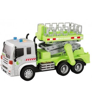 Детска играчка Ocie - Камион с вишка, City Service