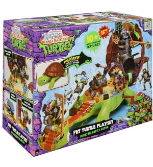 Детска играчка Playmates TMNT -  Убежище Гигантска костенурка, без фигури
