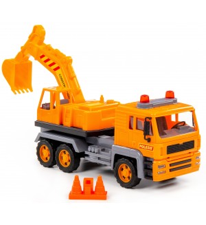 Детска играчка Polesie Toys - Камион с багер