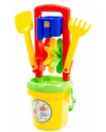 Детска играчка Polesie Toys - Плажна мелница с гребло и лопатка