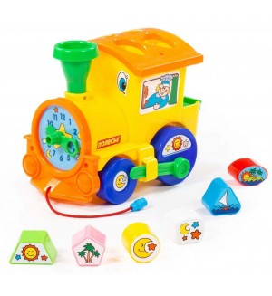 Детска играчка Polesie Toys - Сортер локомотив