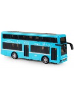 Детска играчка Rappa - Двуетажен автобус, 19 cm, син
