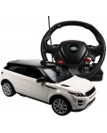 Детска играчка Rastar - Джип Range Rover Evoque, с волан контролер, 1:14, бял