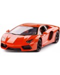 Детска играчка Rastar - Кола Lamborghini Aventador LP700, с волан контролер, 1:14, оранжева