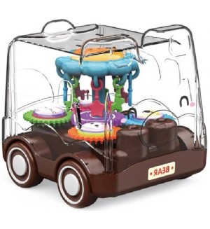 Детска играчка Raya Toys - Инерционна количка Bear, кафява Детска играчка Raya Toys - Инерционна количка Bear, кафява