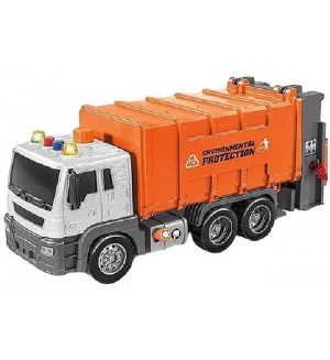 Детска играчка Raya Toys - Камион за боклук Truck Car с музика и светлини, 1:16 Детска играчка Raya Toys - Камион за боклук Truck Car с музика и светлини, 1:16