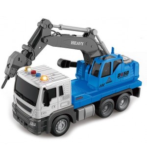 Детска играчка Raya Toys - Къртач с музика и светлини, 1:16 Детска играчка Raya Toys - Къртач с музика и светлини, 1:16