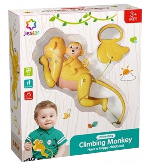 Детска играчка Raya Toys - Катереща се маймунка