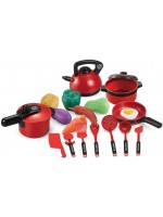 Детска играчка Raya Toys - Кухненски комплект, 18 части Детска играчка Raya Toys - Кухненски комплект, 18 части