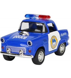 Детска играчка Raya Toys - Полицейска кола със звук и светлини, синя Детска играчка Raya Toys - Полицейска кола със звук и светлини, синя