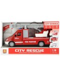 Детска играчка Raya Toys - Пожарна кола с музика и светлини, City Rescue 