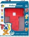 Детска играчка 4 в 1 Raya Toys - Алфавит трансформер, Робот полиция, Буква Т