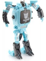 Детска играчка Raya Toys - Трансформиращ се робот-часовник, син