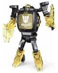 Детска играчка Raya Toys - Трансформиращ се робот-часовник, жълт