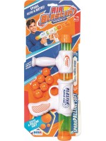 Детска играчка RS Toys - Пушка-помпа с меки топчета, 6 броя