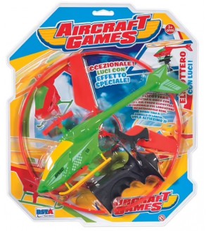 Детска играчка RS Toys - Светещ хеликоптер, зелен