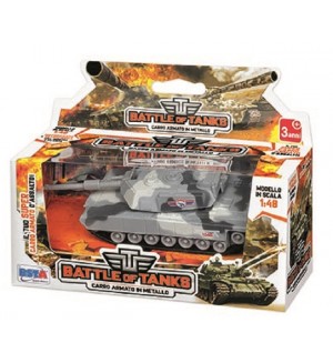 Детска играчка RS Toys - Танк, сив камуфлаж