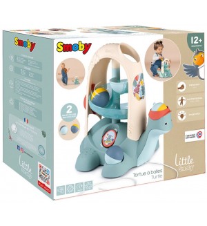 Детска играчка Smoby - Костенурка със спирала и топки