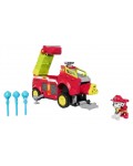 Детска играчка Spin Master Paw Patrol - Dino Rescue, пожарна кола на Маршал с фигурка