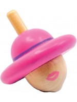 Детска играчка Svoora - Дамата, дървен пумпал Spinning Hats