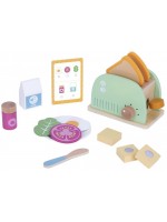 Детска играчка Tooky Toy - Тостер с аксесоари за закуска Детска играчка Tooky Toy - Тостер с аксесоари за закуска