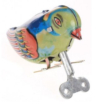 Детска играчка Trousselier Vintage Toy - Механична птица с ключе