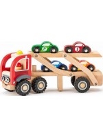 Детска играчка Woody - Автовоз със състезателни коли