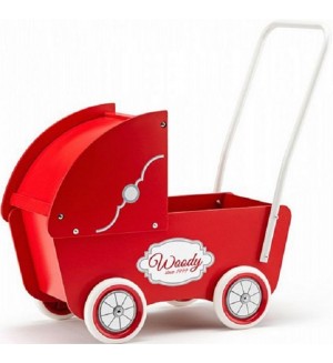 Детска играчка Woody - Ретро количка за кукли