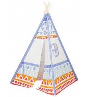 Детска индианска палатка Classic World - Типи, синя