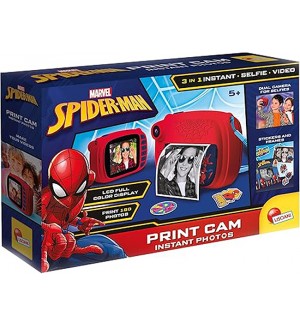Детска камера за моментни снимки Lisciani Giochi - Spiderman, 180 снимки