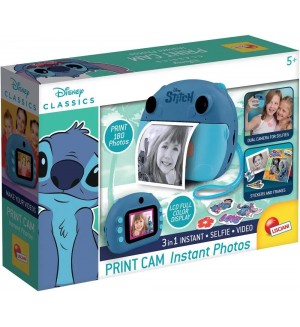Детска камера за моментни снимки Lisciani Giochi - Stitch, 180 снимки