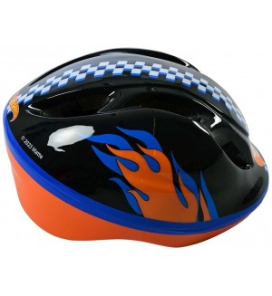 Детска каска E & L cycles - Hot wheels, 52-56 cm
