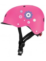 Детска каска с принт и светлина Globber - XS/S, розова Детска каска с принт и светлина Globber - XS/S, розова