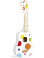 Детска китара Janod - Confetti, дървена Детска китара Janod - Confetti, дървена