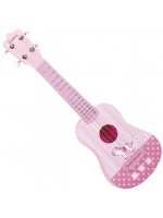 Детска китара със силиконови струни Sonne - Pink Deep Co, 57 cm