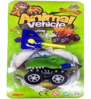 Детска кола с изстрелвачка Raya Toys - Динозавър  Детска кола с изстрелвачка Raya Toys - Динозавър